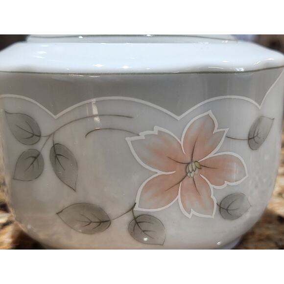 Sissi Winterling China Creamer and Sugar Bowl Set Pink Floral Germany - Picture 2 of 16